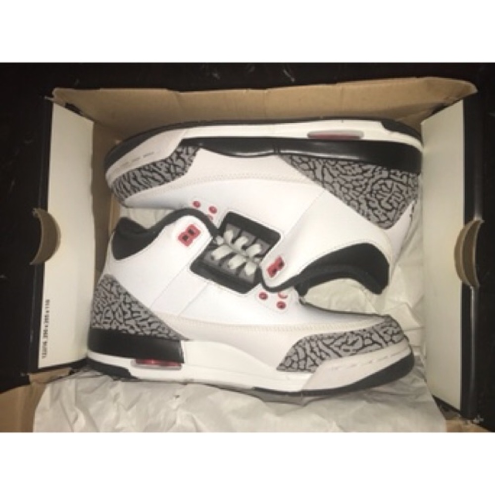 Jordan 3 Retro True Blue 2016 Sz 5.5 GS used 4x - Picture 1 of 3